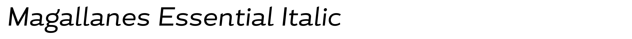 Magallanes Essential Italic image